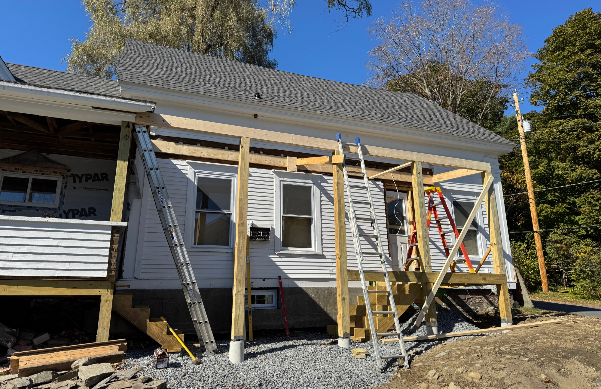 Image of the exterior of a home being improved by VHIP
